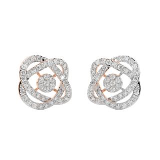 Astra Round Diamond Stud Earrings